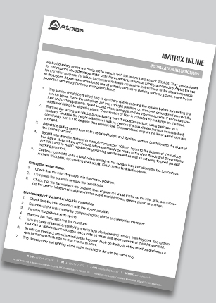 Matrix Inline Installation Instructions