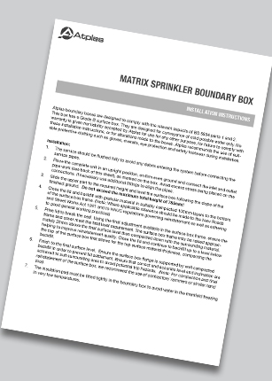 Matrix Sprinkler Boundary Box