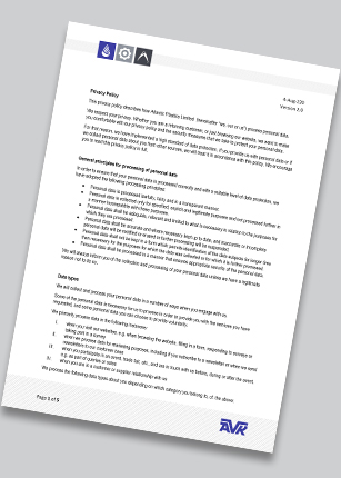 Atplas Privacy Policy