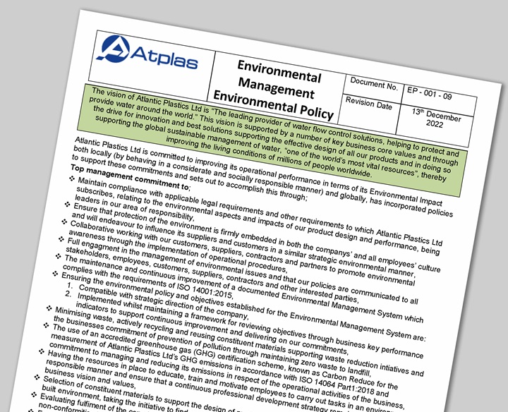 Atplas Environmental Policy Statement